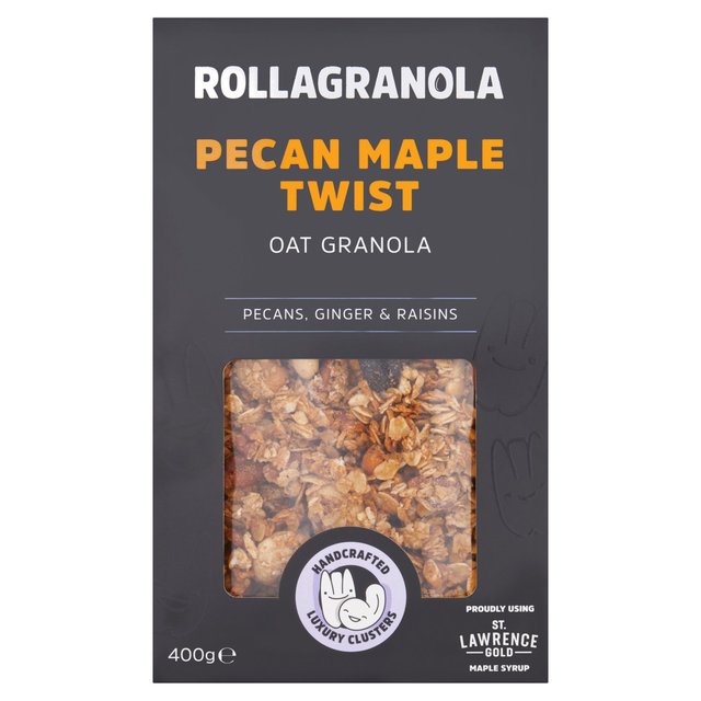 Rollagranola Pecan Maple Twist Oat Granola, 400g