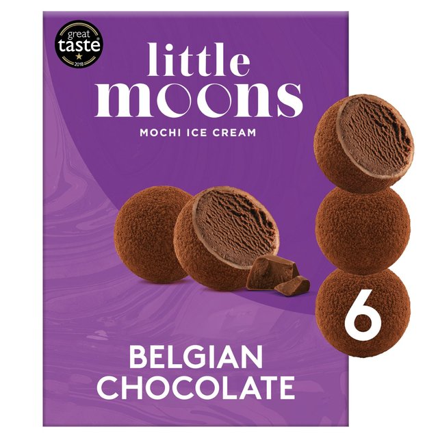 Little Moons Vegan Chocolate Mochi Ice Cream, 6 x 32g