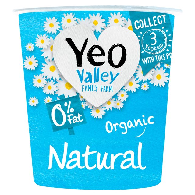 Yeo Valley Organic 0% Fat Natural Yoghurt, 150g