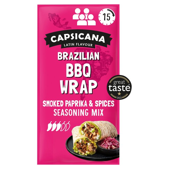 Capsicana Brazilian Smoked Paprika & Spices Fajita Seasoning Mix Medium, 28g