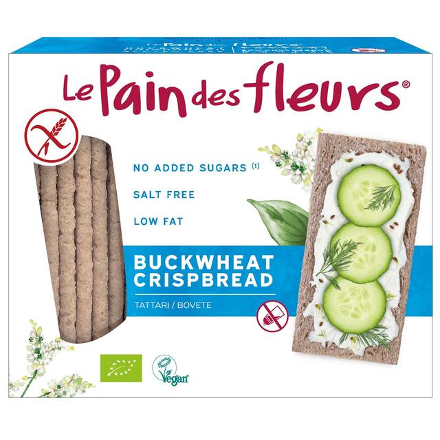 Le Pain Des Fleurs Organic Buckwheat No Added Salt or Sugar Crispbread, 150g