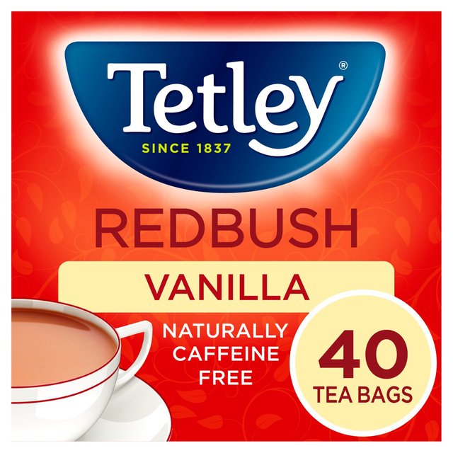 Tetley Redbush & Vanilla Tea Bags, 40 Per Pack
