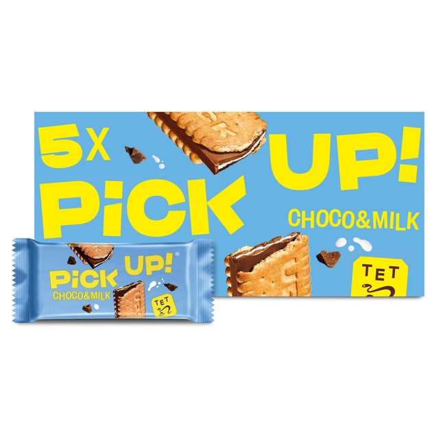 Bahlsen PiCK UP! Choco & Milk Chocolate Biscuit Bars, 5 x 28g