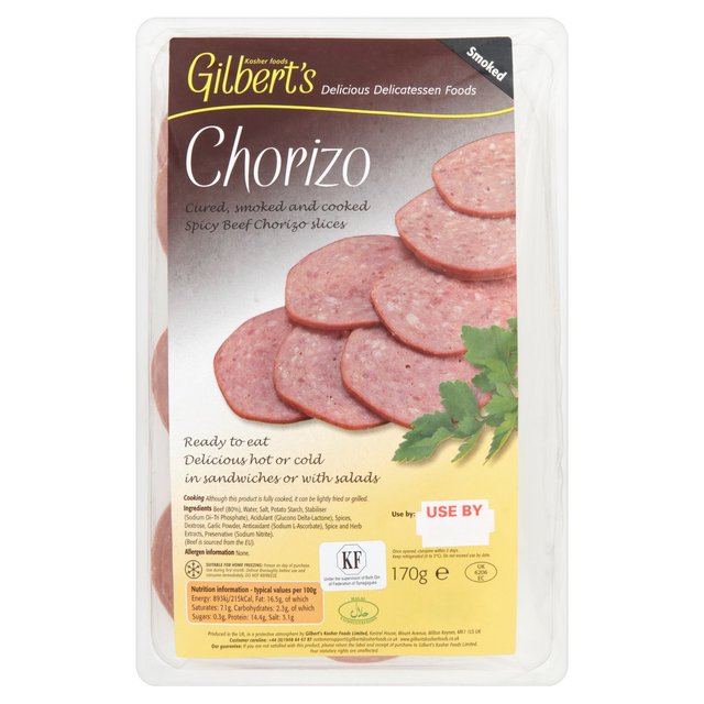 Gilbert’s Kosher Foods Pepperoni Chorizo, 170g