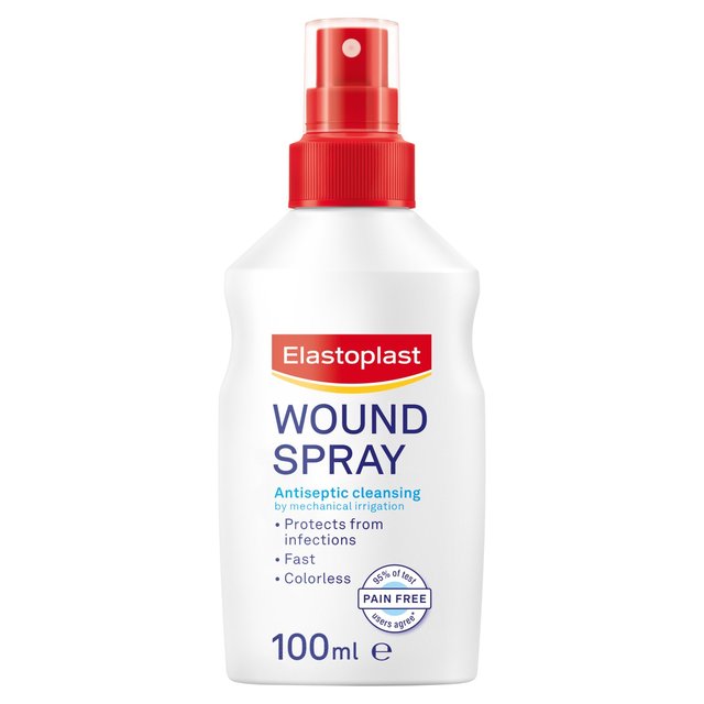 Elastoplast Wound Healing Pain-Free Antiseptic Cleaning Spray, 100ml