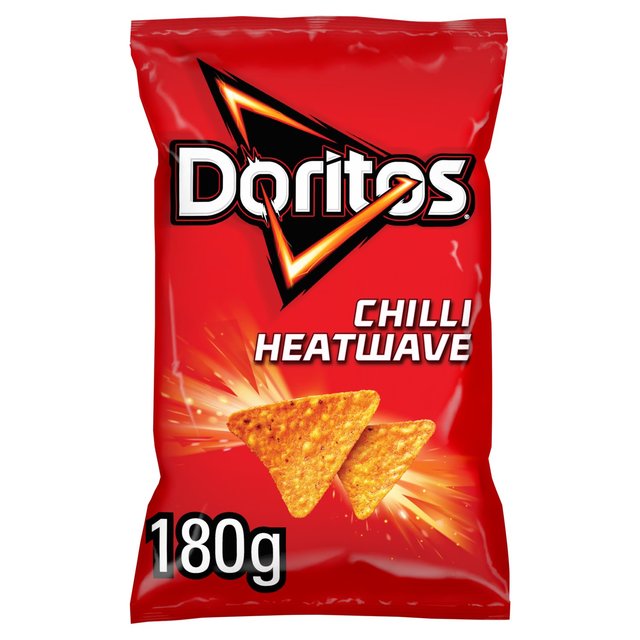 Doritos Chilli Heatwave Tortilla Chips Sharing Bag Crisps, 180g