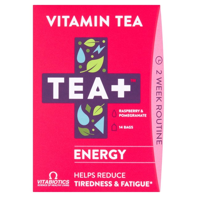 Tea Plus TEA+ Energy Vitamin Tea, 14 Per Pack