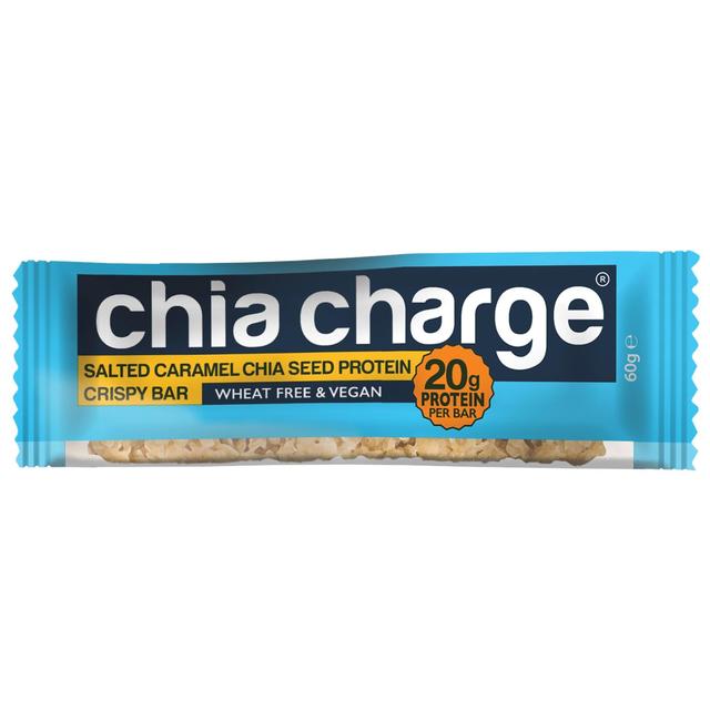 Chia Charge Salted Caramel Chia Seed Protein Crispy Bar, 60g