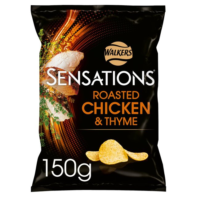 Sensations Roasted Chicken & Thyme Sharing Bag Crisps, 150g