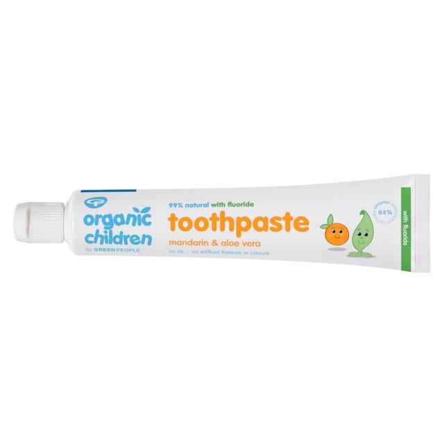 Green People Organic Children Mandarin & Aloe Vera Fluoride Toothpaste, 50ml