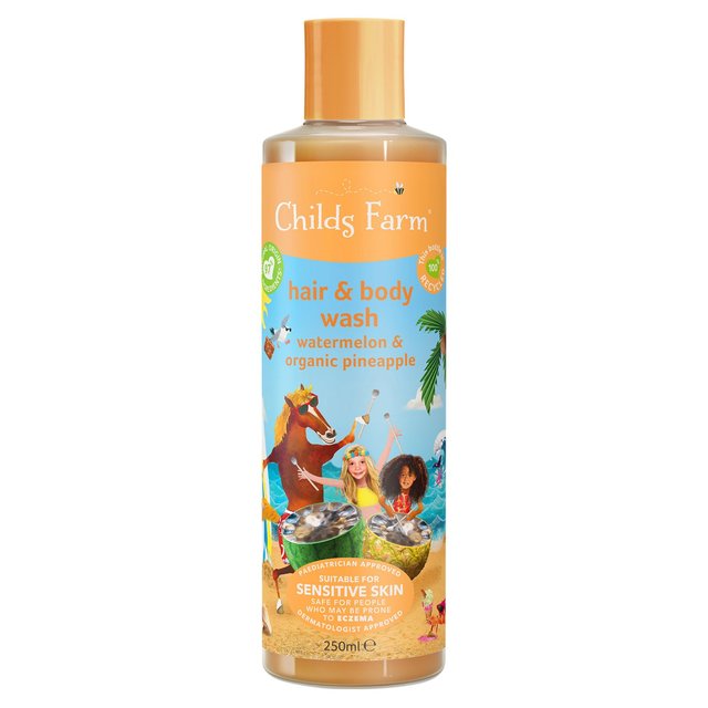 Childs Farm Kids Watermelon & Organic Pineapple Hair & Body Wash, 250ml