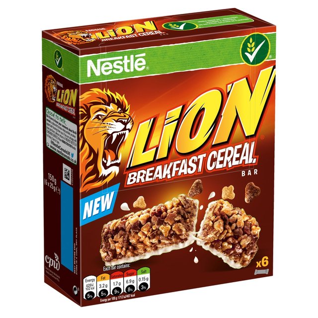 Nestle Lion Cereal Bar, 6 per Pack