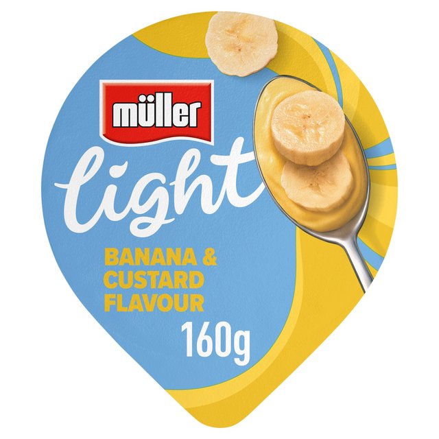 Muller Light Banana and Custard Fat Free Yogurt, 160g