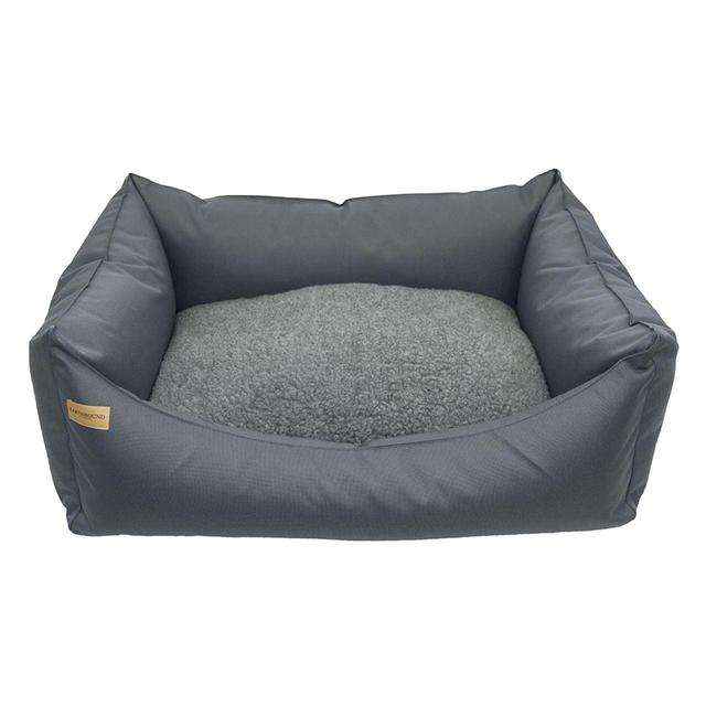Earthbound Rectangular Removable Waterproof Grey Dog Bed Medium