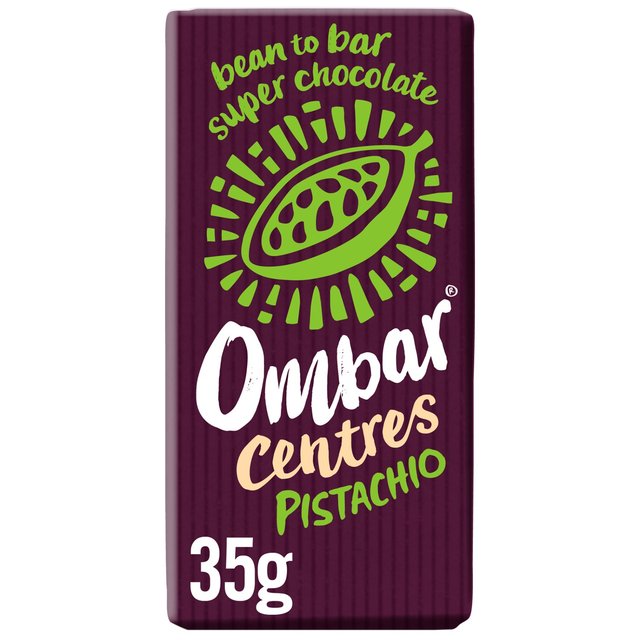 Ombar Centres Pistachio Organic Vegan Fair Trade Chocolate, 35g