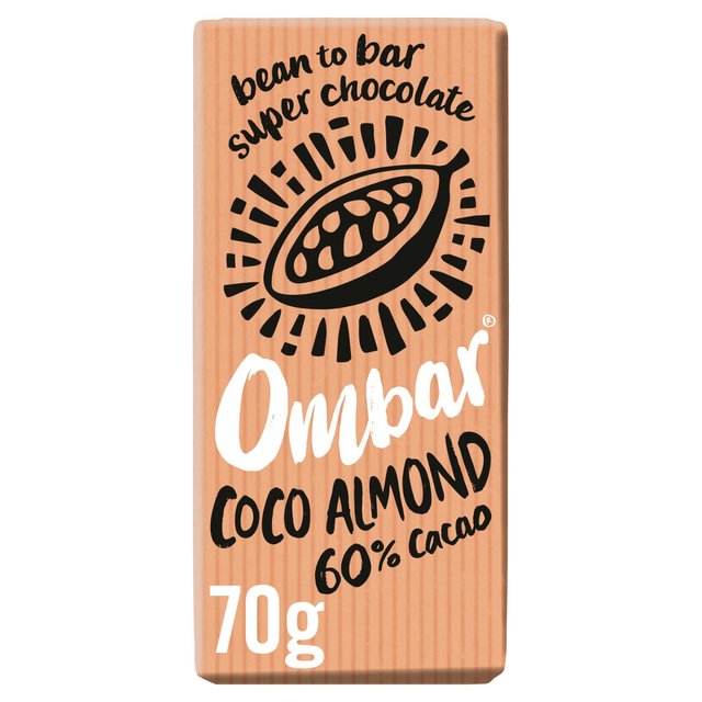 Ombar Coco Almond Organic Vegan Fair Trade Chocolate, 70g