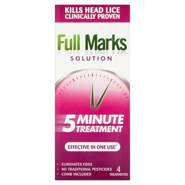 Full Marks Head Lice Removal Treatment With Nit Comb, 200ml
