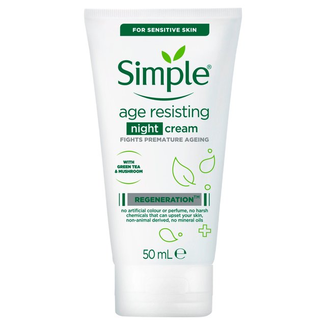 Simple Kind To Skin Regeneration Age Resisting Night Cream, 50ml