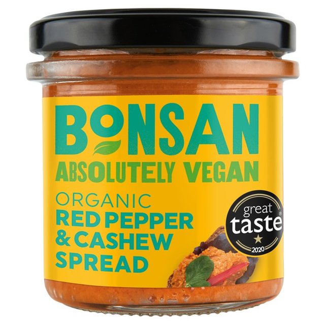 Bonsan Organic Vegan Cashew Bell Pepper Pate, 130g