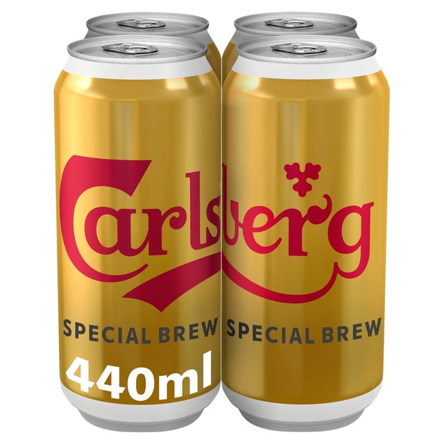 Carlsberg Special Brew Lager Beer Cans, 4 x 440ml