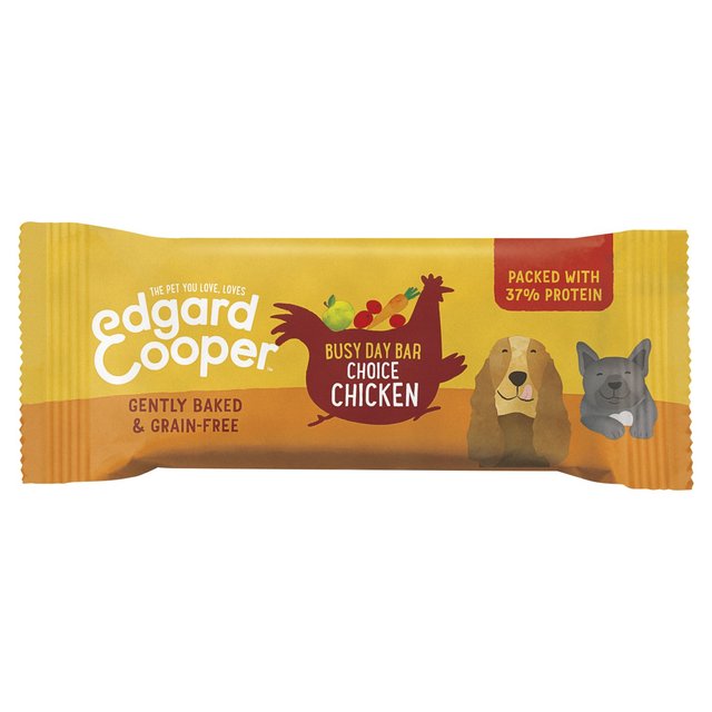 Edgard & Cooper Grain Free Busy Day Bar With Chicken Dog Treat, 25g
