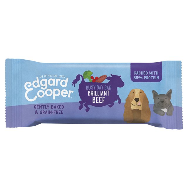 Edgard & Cooper Grain Free Busy Day Bar With Beef Dog Treat, 25g