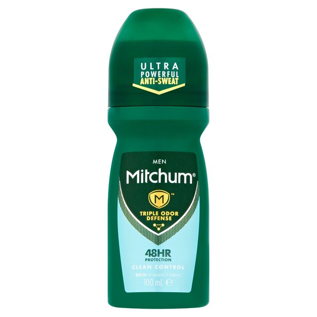 Mitchum Men Clean Control Roll On Deodorant, 100ml