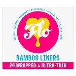 FLO Bamboo Daily Liners, Wrapped & Ultra Thin