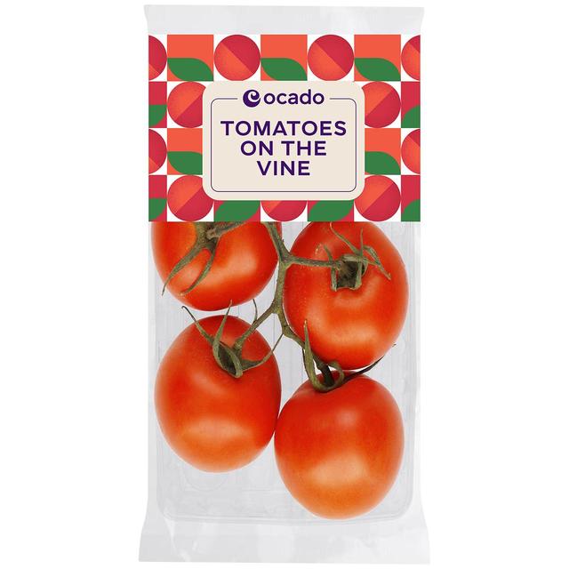 Ocado Tomatoes on the Vine, 450g