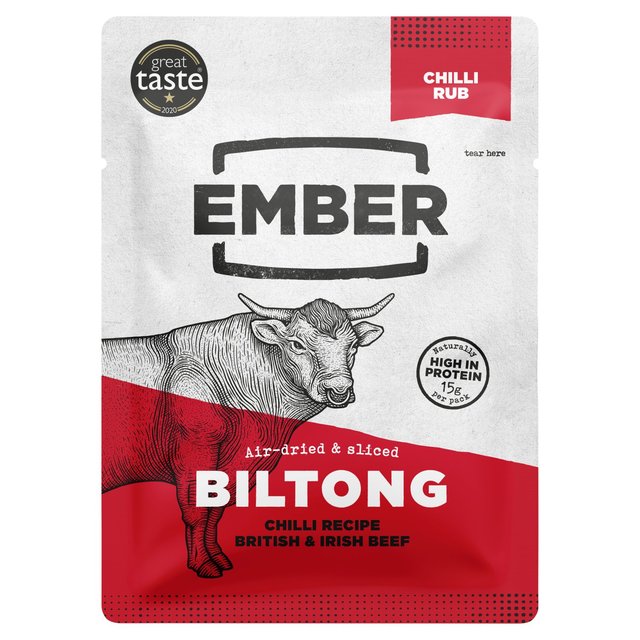 Ember Snacks Chilli Flavour Beef Biltong, 25g