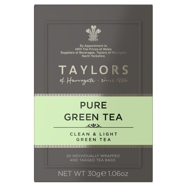 Taylors Of Harrogate Pure Green Tea Teabags, 20 Per Pack