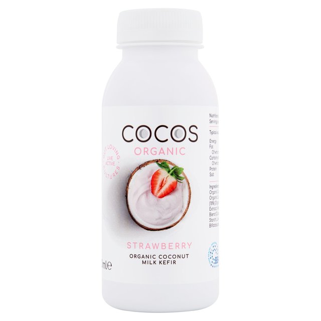 Cocos Organic Strawberry Coconut Kefir, 200ml