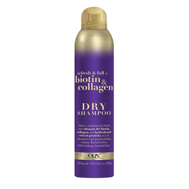 OGX Refresh & Full+ Biotin & Collagen Dry Shampoo, 165ml