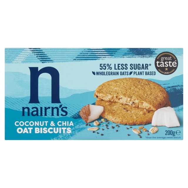 Nairn’s Coconut & Chia Seed Oat Biscuit, 200g