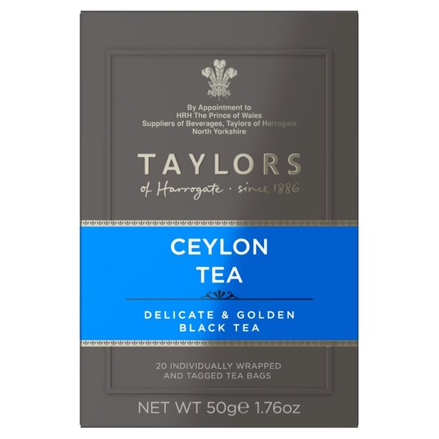 Taylors Of Harrogate Ceylon Teabags, 20 Per Pack