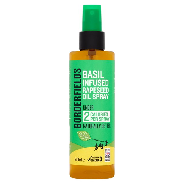 Borderfields Basil Infused Rapeseed Oil Spray, 200ml