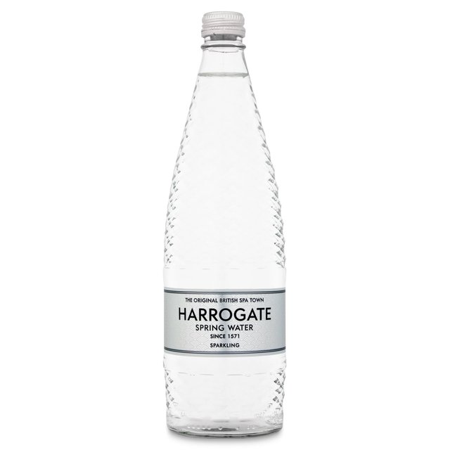 Harrogate Spring Water Sparkling Glass Bottle, 750ml