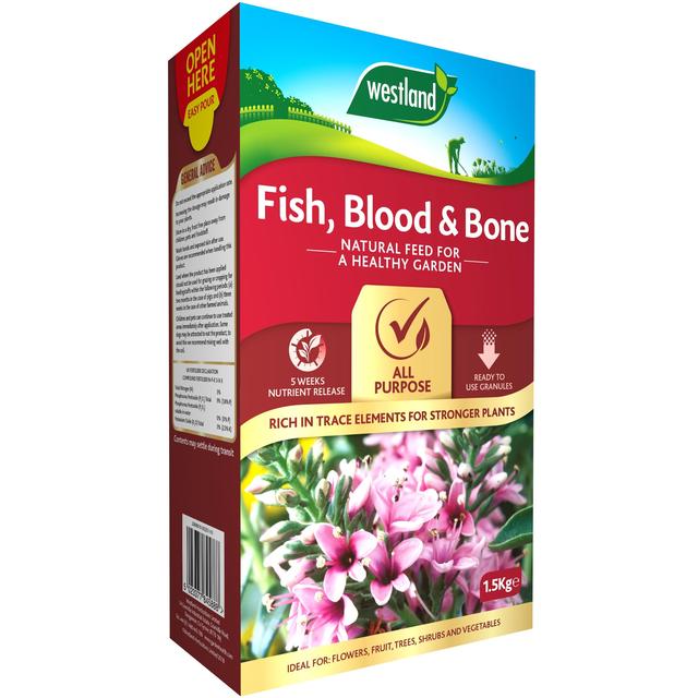 Westland 1.5kg Fish, Blood and Bone All Purpose Plant Food, 1.5 kg