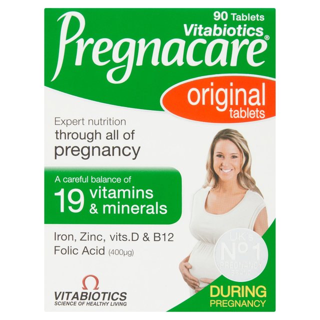 Vitabiotics Pregnacare Original Multivitamins & Minerals Tablets, 90 Per Pack