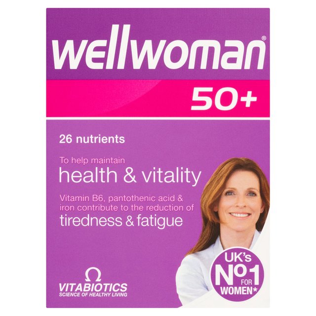 Vitabiotics Wellwoman 50+ Health & Vitality Tablets, 30 Per Pack