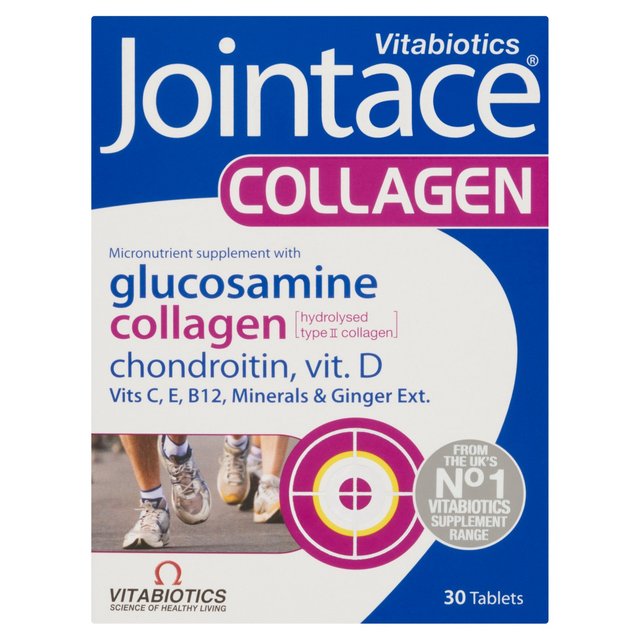 Vitabiotics Jointace Collagen, Glucosamine, Chondriotin, Vitamin D Tablets, 30 Per Pack