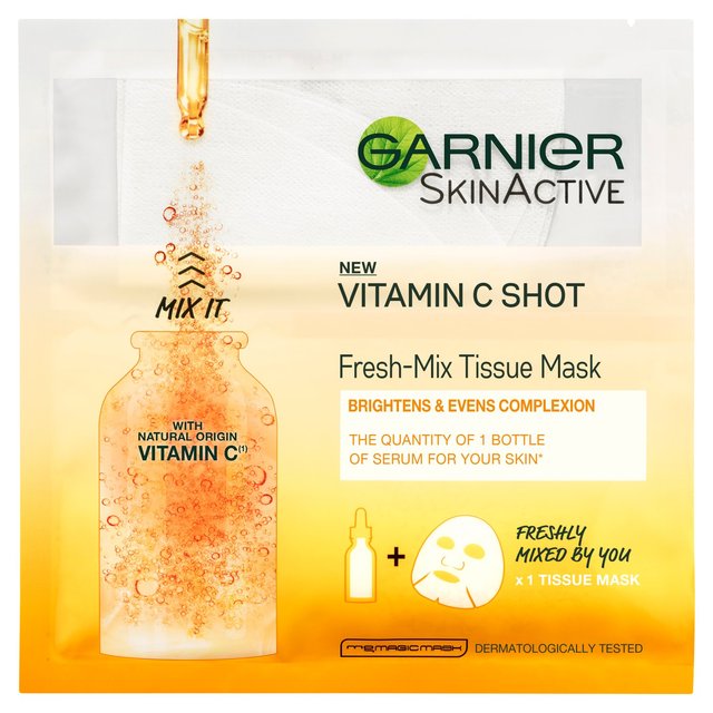 Garnier SkinActive Fresh-Mix Glow Sheet Mask With Vitamin C, 33g