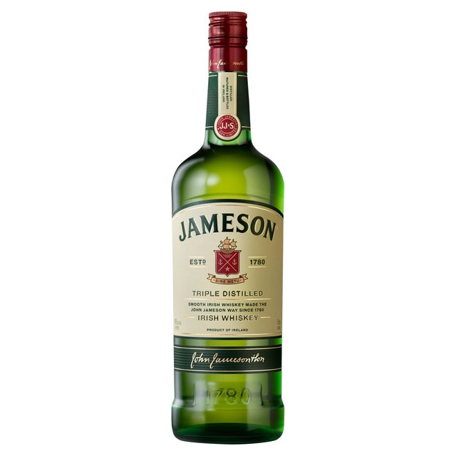 Jameson Triple Distilled Blended Irish Whiskey, 1L