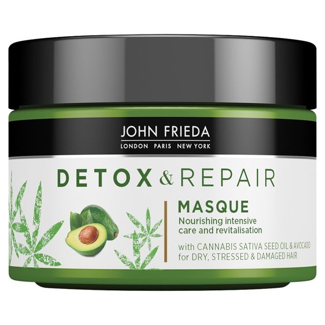 John Frieda Detox & Repair Hair Masque for Dry, Stressed & Damaged Hair, 250ml