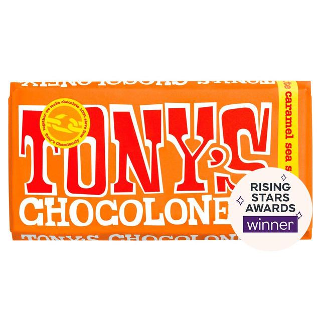 Tony’s Chocolonely Milk Chocolate Caramel Sea Salt, 180g