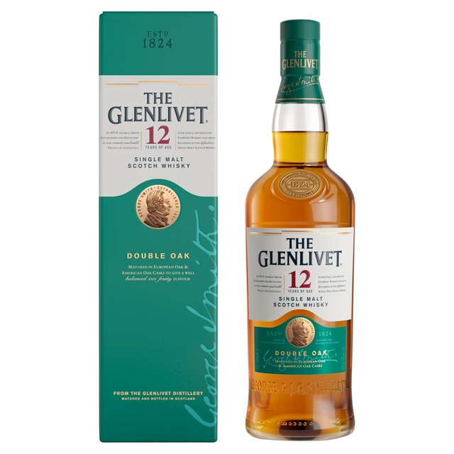 The Glenlivet 12 Year Old Single Malt Scotch Whisky, 70cl