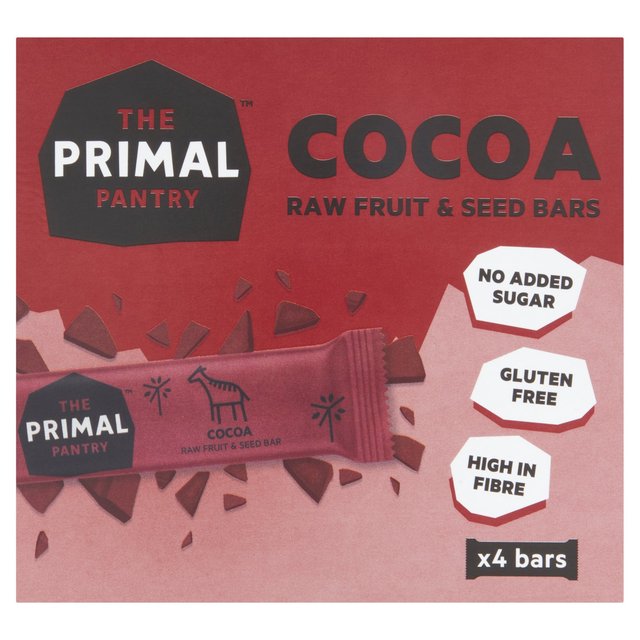 The Primal Pantry Cocoa Real Food Bar Multipack, 4 x 30g
