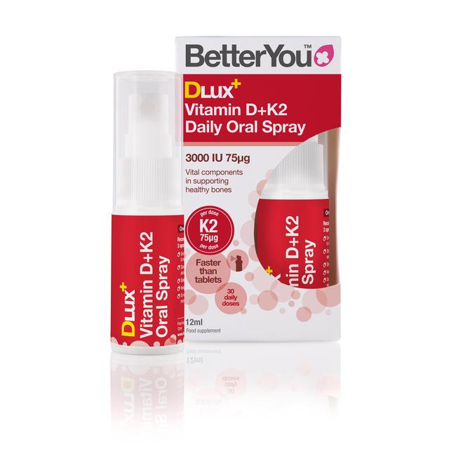 BetterYou Vitamin D & K2 Daily Oral Spray, 12ml