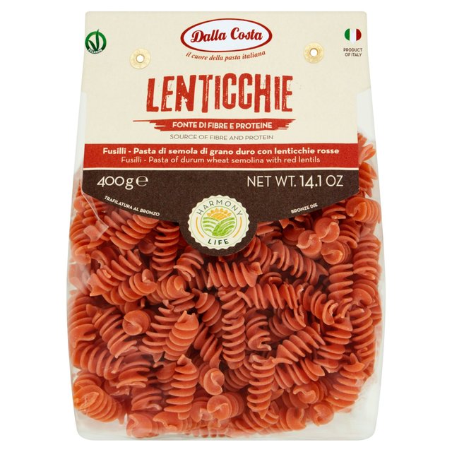 Dalla Costa Harmony Life Pasta Fusilli With Red Lentils, 400g