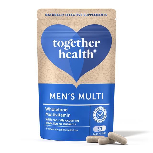 Together Men’s Multivitamins & Minerals Supplement Vegetable Capsules, 30 Per Pack
